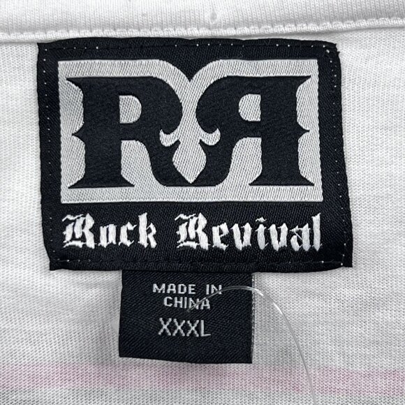 Rock Revival RCKRVL Logo Studded Graphic T-Shirt Size XXXL - NWOT - Picture 6 of 8